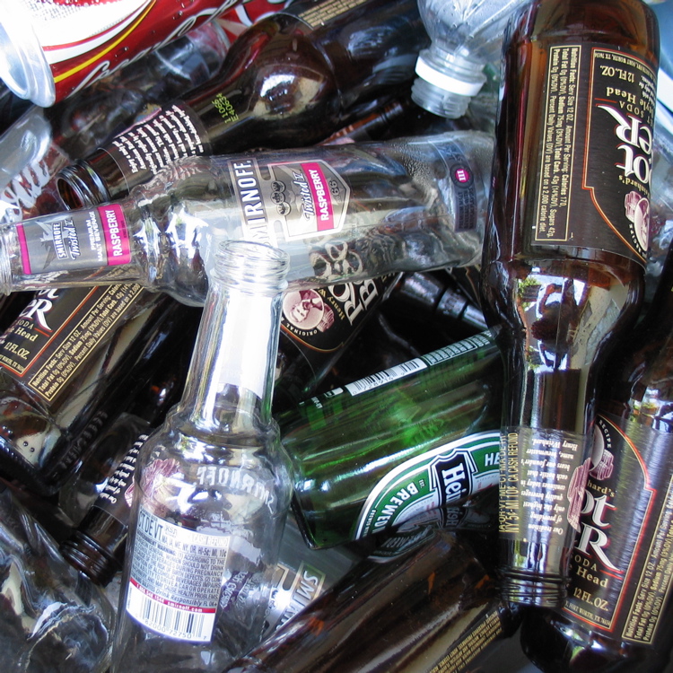 empty bottles